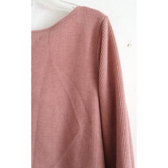 Madewell Pink Knit Long Sleeve Top - Size Large - Picture 6 of 8